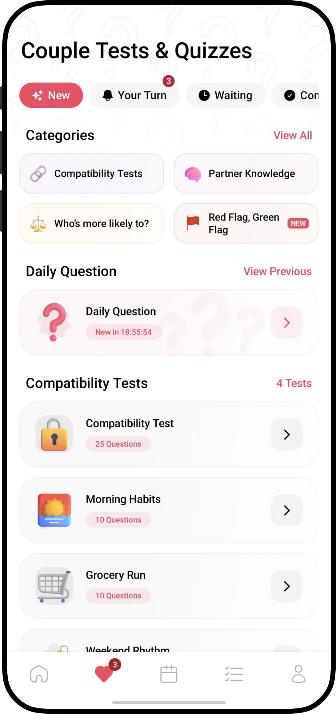 Luvy couple quizzes and tests